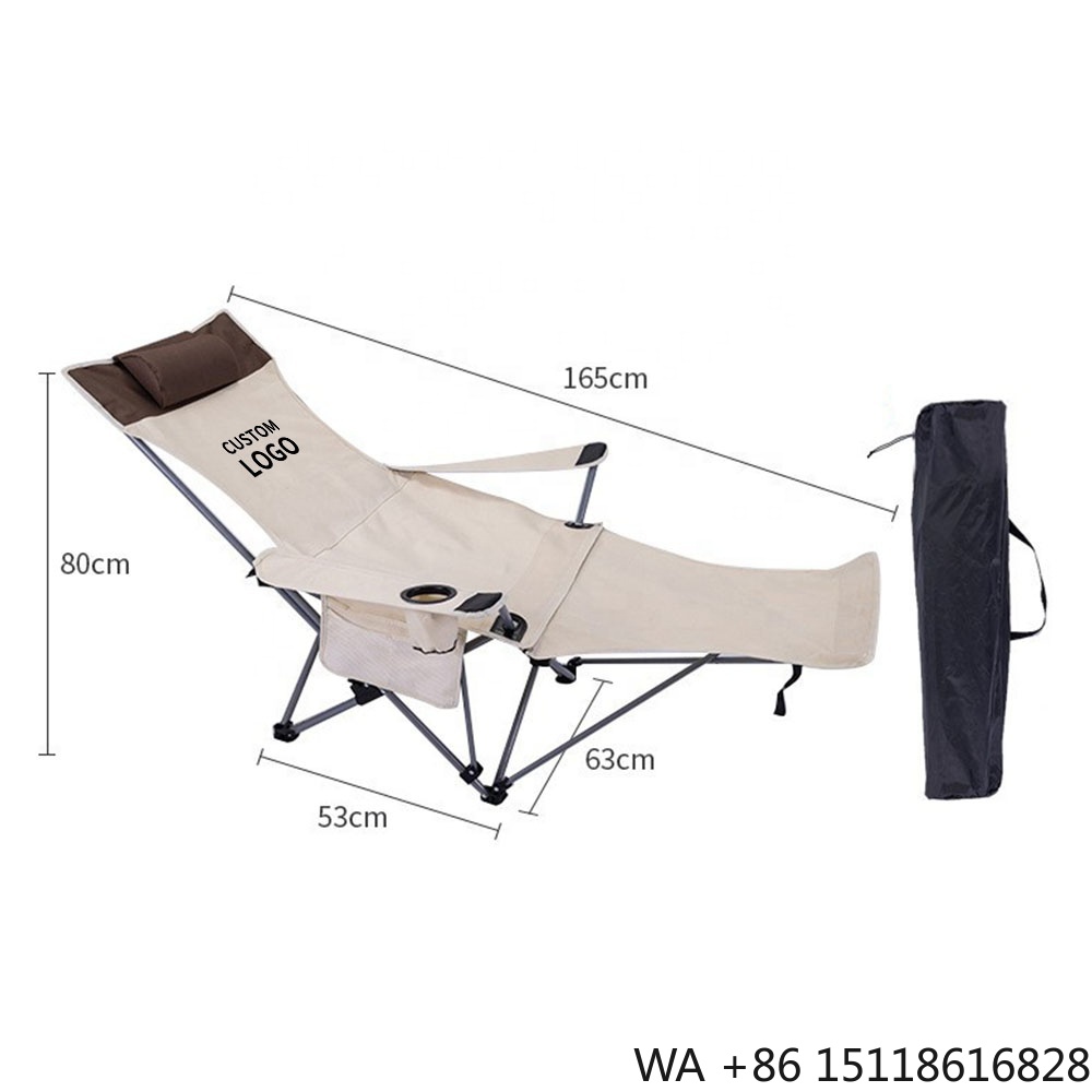 Outdoor Furniture Recliner Set - Przenośne składane krzesło rozkładane, lekkie, regulowane