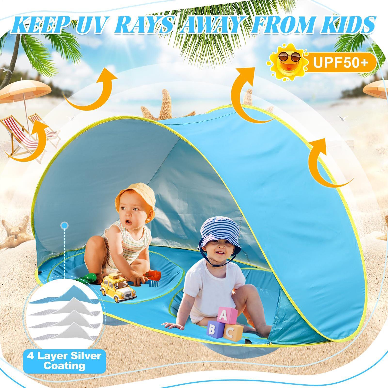 Namiot plażowy dla dzieci z ba – Gazebo Pop Up recenzja i cena