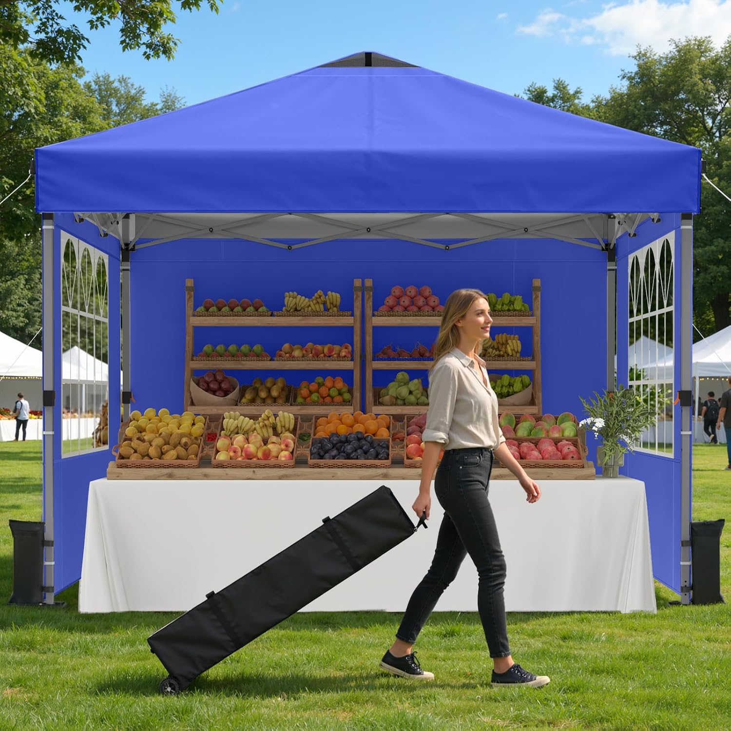 Namiot składany 3x3m z ścianka – Gazebo Pop Up recenzja i cena