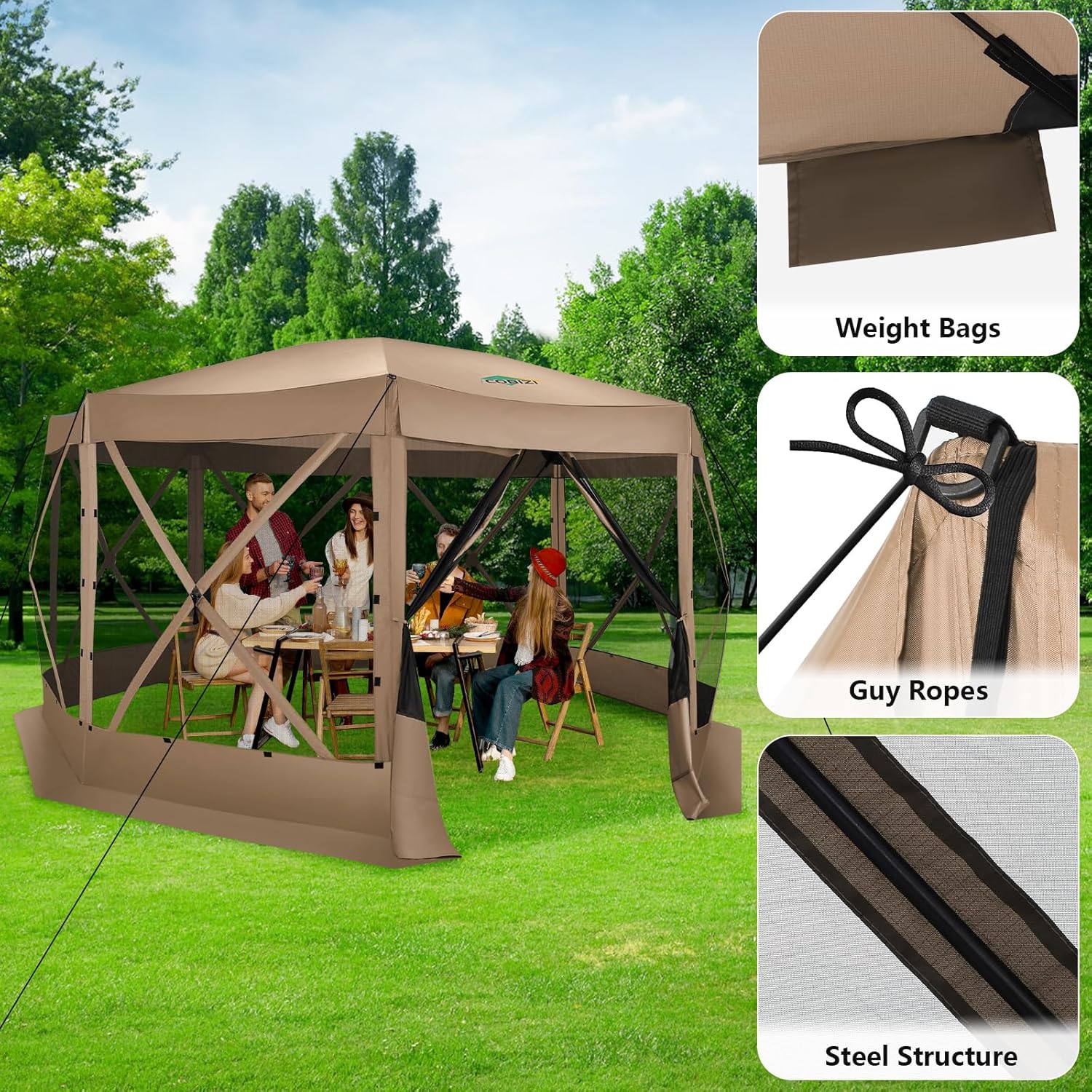 Namiot ekspresowy 15x15 z mosk – Gazebo Pop Up recenzja i cena