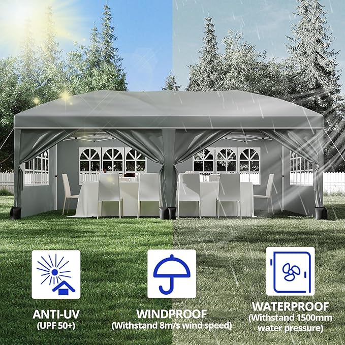 Namiot składany, wytrzymały, o – Gazebo Pop Up recenzja i cena