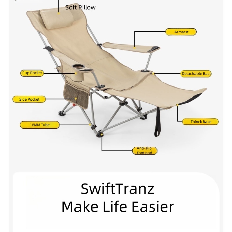 Przenośne składane krzesło kem – Outdoor Furniture Recliner Set recenzja i cena